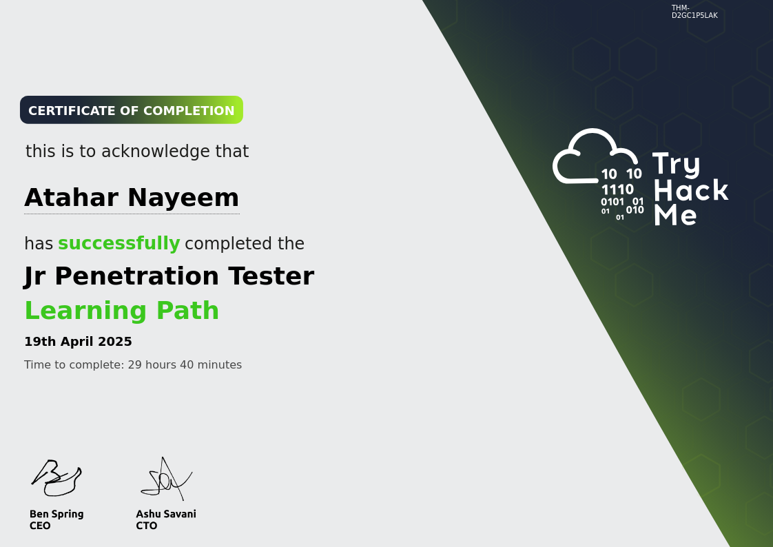 Atahar Nayeem - | Cyberlog Limited LinkedIn